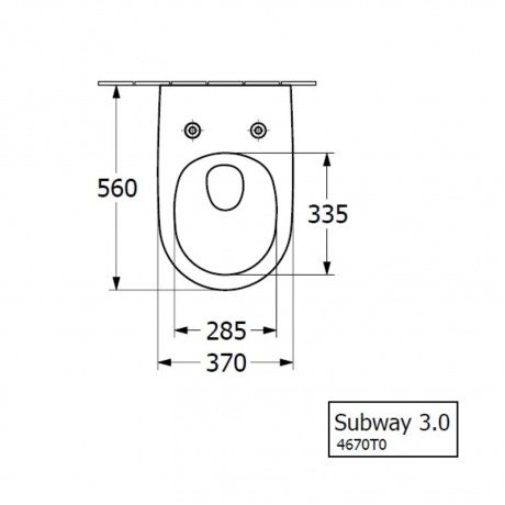 4670TS01 Subway 3.0 TwistFlush - Конзолна Тоалетна Чиния